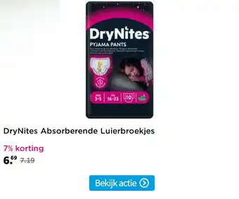 Plein.nl DryNites Absorberende Luierbroekjes aanbieding