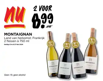 Jumbo MONTAIGNAN 2*750ml aanbieding