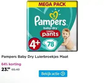 Plein.nl Pampers Baby Dry Luierbroekjes Maat aanbieding