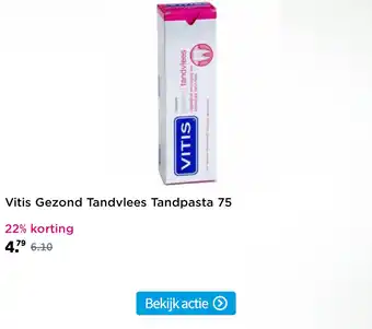 Plein.nl Vitis Gezond Tandvlees Tandpasta 75 aanbieding