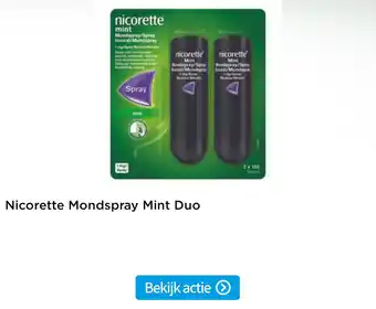 Plein.nl Nicorette Mondspray Mint Duo aanbieding