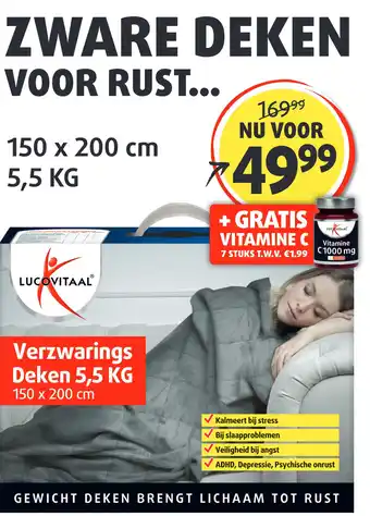 Lucovitaal ZWARE DEKEN VOOR RUST... aanbieding