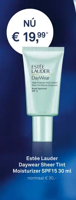 Mooi parfumerie Estée Lauder Daywear Sheer Tint Moisturizer SPF15 30 ml aanbieding