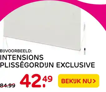 Praxis Intensions Plisségordijn Exclusive aanbieding