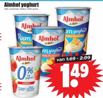 Dirk Almhof yoghurt 500g aanbieding