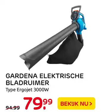 Praxis Tuincentrum GARDENA ELEKTRISCHE BLADRUIMER aanbieding