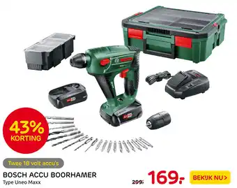 Praxis Bosch Accu Boorhamer aanbieding