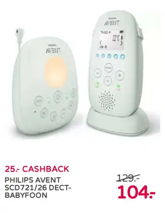 Prenatal PHILIPS AVENT SCD721/26 DECT- BABYFOON aanbieding