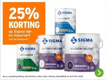 GAMMA op Sigma laken muurverf aanbieding