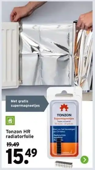 GAMMA Tonzon HR radiatorfolie aanbieding