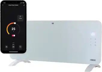 Bol.com Elektrische kachel – Princess Verwarmingspaneel 348201 – Verwarming - Inclusief mobiele app - LED touchscreen - 2000W aanbieding