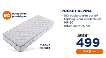 TotaalBED POCKET ALPINA aanbieding