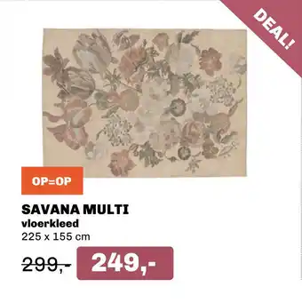 Trendhopper Savana multi vloerkleed aanbieding