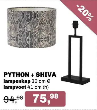 Trendhopper Python + shiva aanbieding