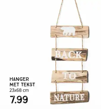 Xenos HANGER MET TEKST aanbieding