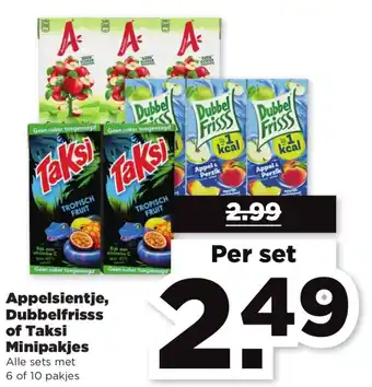 PLUS Appelsientje, Dubbelfrisss of Taksi Minipakjes aanbieding