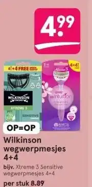 Etos OP=OP Wilkinson wegwerpmesjes aanbieding