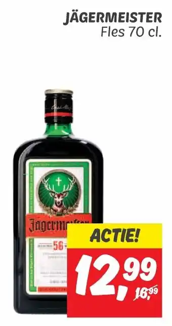 Dekamarkt JÄGERMEISTER Fles 70 cl. aanbieding