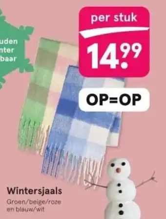 Etos Wintersjaals aanbieding