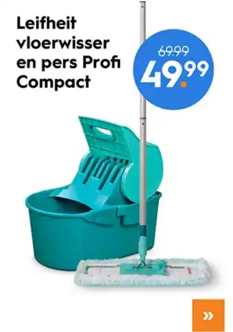 Blokker Leifheit vloerwisser en pers Profi Compact aanbieding