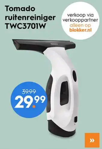 Blokker Tomado ruitenreiniger TWC3701W aanbieding