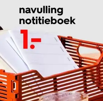 HEMA navulling notitieboek aanbieding