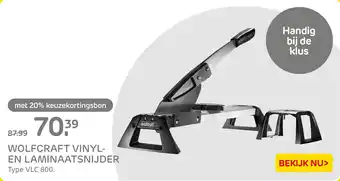 Praxis WOLFCRAFT VINYL-EN LAMINAATSNIJDER aanbieding