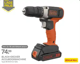 Praxis BLACK+DECKER ACCUBOORMACHINE aanbieding