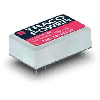 Conrad TracoPower THD 10-2411N DC/DC-converter, print 24 V/DC 5.1 V/DC 2 A 10 W Aantal uitgangen: 1 x Inhoud 1 stuk(s) aanbieding