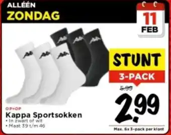 Vomar Voordeelmarkt Kappa sportsokken Maat 39 t/m 46 aanbieding