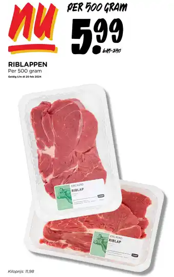 Jumbo RIBLAPPEN 500g aanbieding