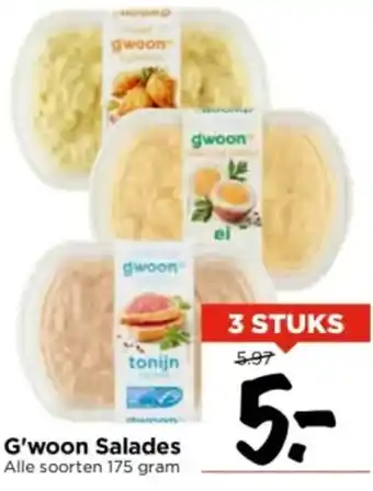 Vomar Voordeelmarkt G woon salades 175 gram aanbieding