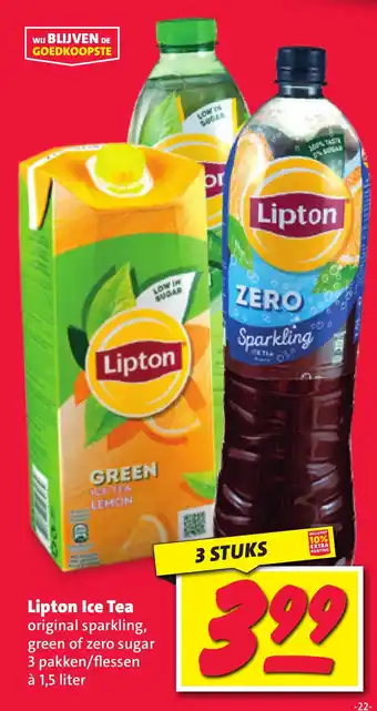 Nettorama Lipton ice tea 1,5 liter aanbieding