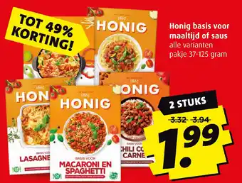 Boni Honig basis voor maaltijd of saus 37-125 gram aanbieding