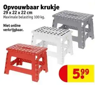 Kruidvat Opvouwbaar krukje aanbieding