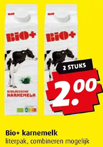 Boni Bio+ karnemelk aanbieding