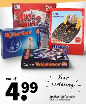 Wibra Spellen reisformaat diverse varianten aanbieding