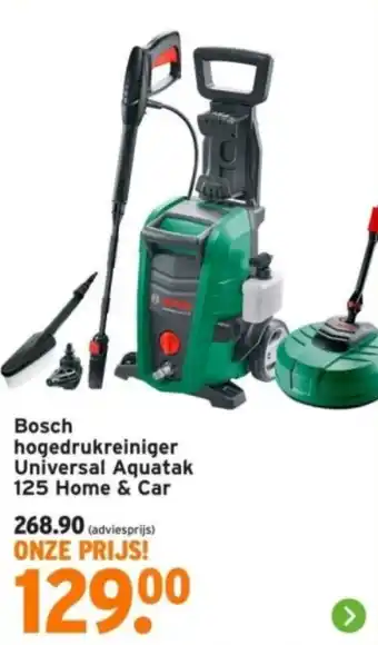 GAMMA Bosch hogedrukreiniger Universal Aquatak 125 Home & Car aanbieding