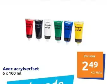 Action Avec acrylverfset aanbieding