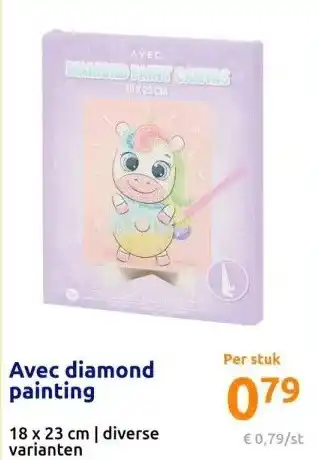 Action Avec diamond painting aanbieding