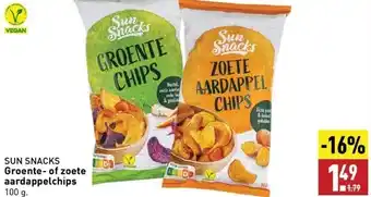 ALDI Groente- of zoete aardappelchips aanbieding