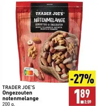 ALDI TRADER JOE'S Ongezouten notenmelange aanbieding