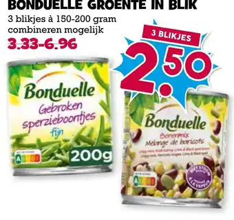 Boon`s Markt BONDUELLE GROENTE IN BLIK aanbieding