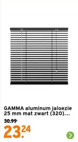 GAMMA GAMMA aluminum jaloezie 25 mm mat zwart (320)... 30.99 aanbieding