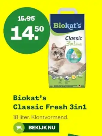 Welkoop Biokat's Classic Fresh 3in1 aanbieding