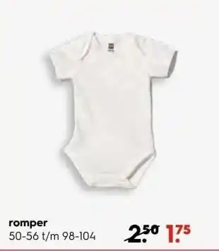 HEMA romper 50 - 56 t/m 98 - 104 aanbieding