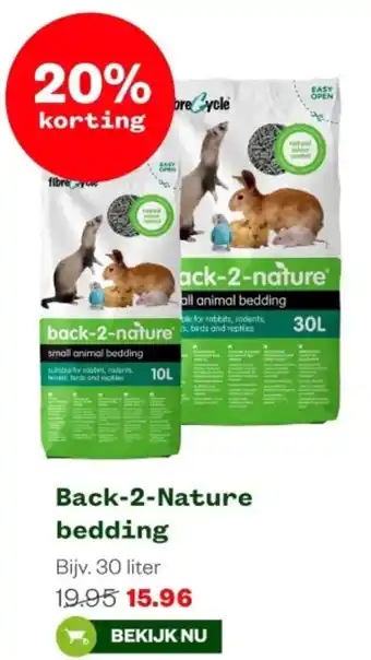 Welkoop Back-2-Nature bedding 30 liter aanbieding