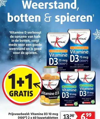 Lucovitaal Lucovitaal Vitamine D3 10 mcg aanbieding