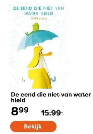 The Read Shop De eend die niet van water hield aanbieding