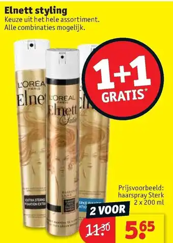 Kruidvat Elnett styling aanbieding